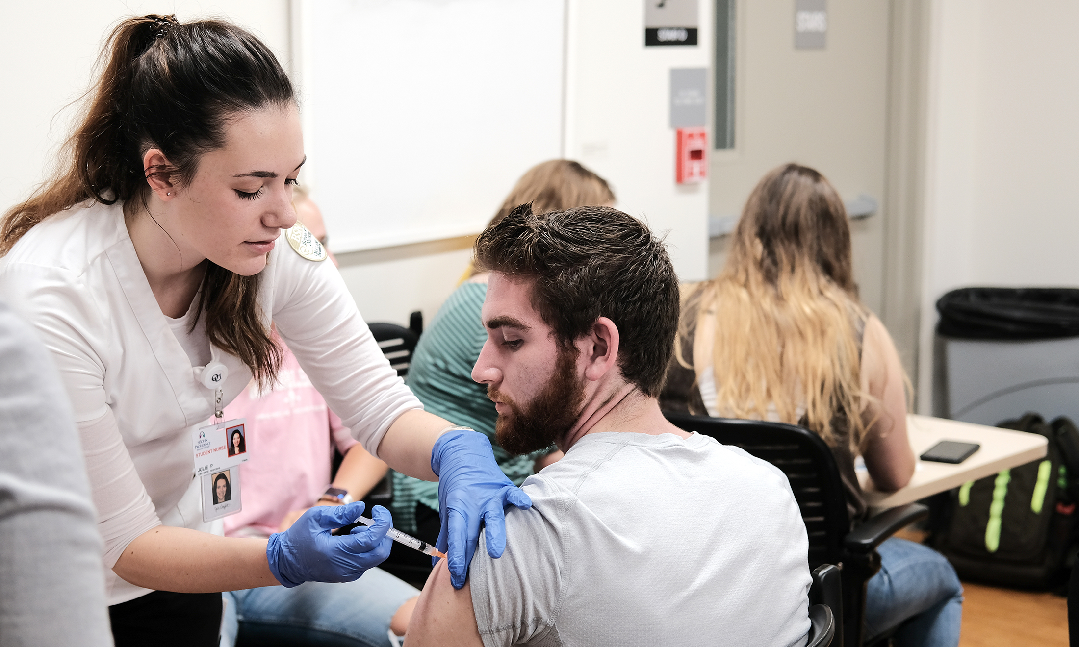 Fighting the flu at Oakland University Graham Health Center